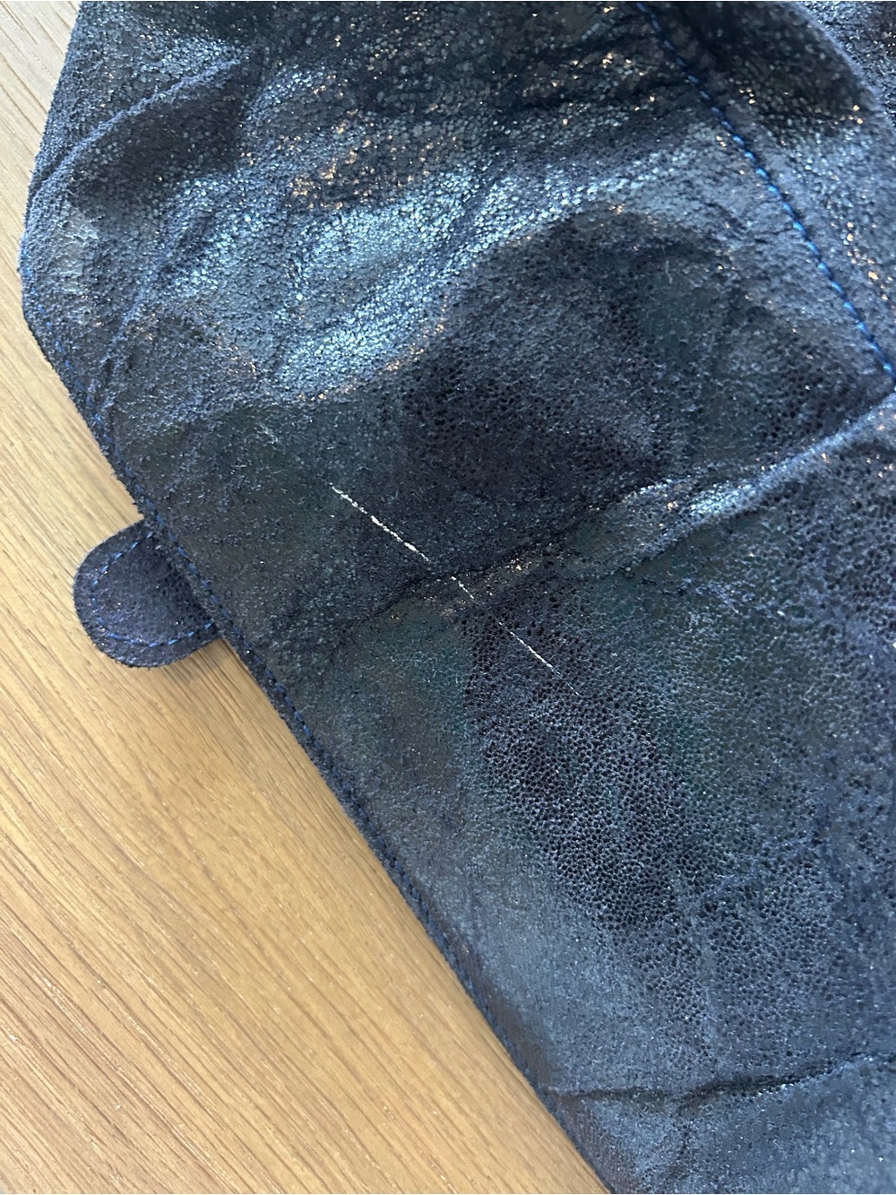 Merci Marie Suede Satchel Made in Italy - Picture 7 of 15